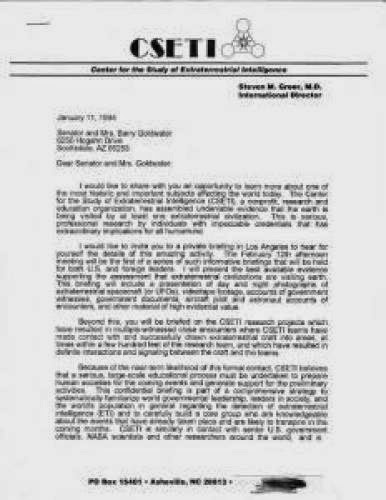 Mysteries Explosive Ufo Info Goldwater Letters Ufo Disclosure Ets Seti