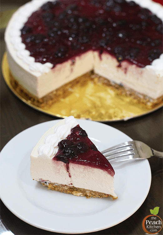 Pellegrino's No-Bake Blueberry Cheesecake