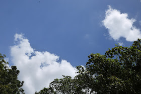 blue sky with clouds in Melaka, Malaysia