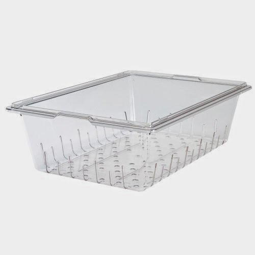  Cambro 1826CLRCW135 Polycarbonate Colander for Food Storage Boxes and Deeper, Clear