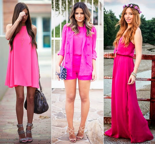 Look todo rosa! roupa rosa