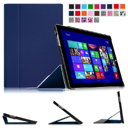 Fintie Surface Pro 3 Case [Smart Book Series] - Ultra Slim Light Weight Stand Cover Supports