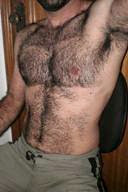 Hairy Chested Shirtless Muscular Hunks
