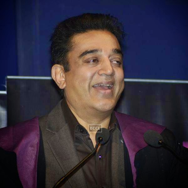 Kamal Hassan during Whistling Woods International's 7th Annual convocation in Mumbai. (Pic: Viral Bhayani)