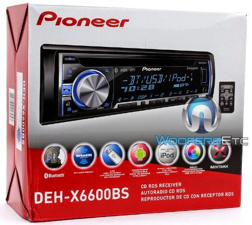  PIONEER DEHX6600BS CD Player with USB/Bluetooth and Mixtrax