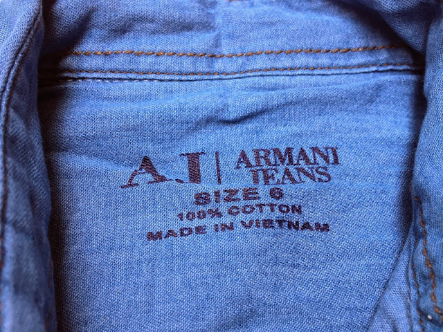 Áo sơ mi AJ | Armani Jeans, hàng xuất xịn, made in vietnam, tay dài.