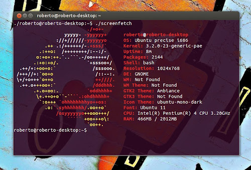 Sreenfetch su Ubuntu