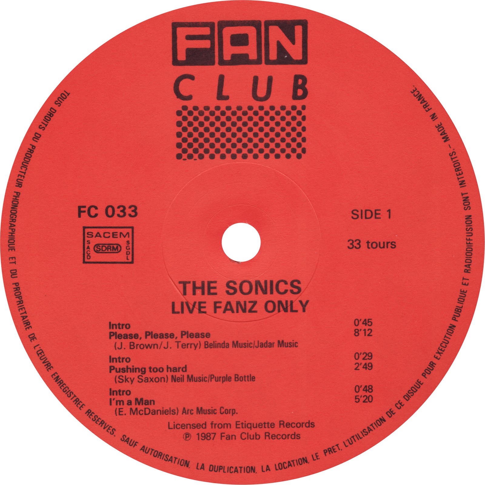 Music  Fan Club Records