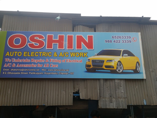 Oshin Auto Eletrical & Ac Works, No 2,othavaadai street ,chennai, padikuppam,Koyembedu, Chennai, Tamil Nadu 600107, India, Mechanic, state TN