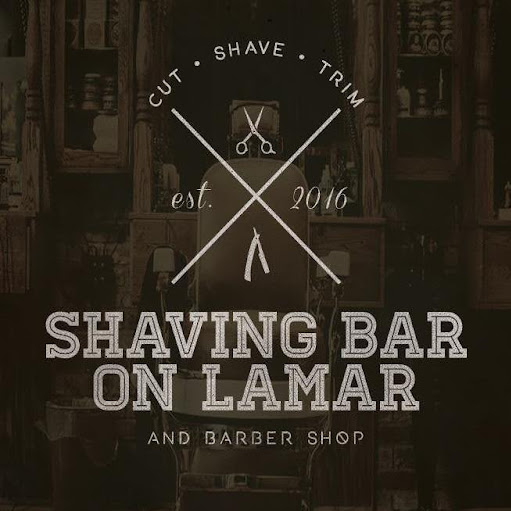 Shaving Bar on Lamar and Barber Shop logo