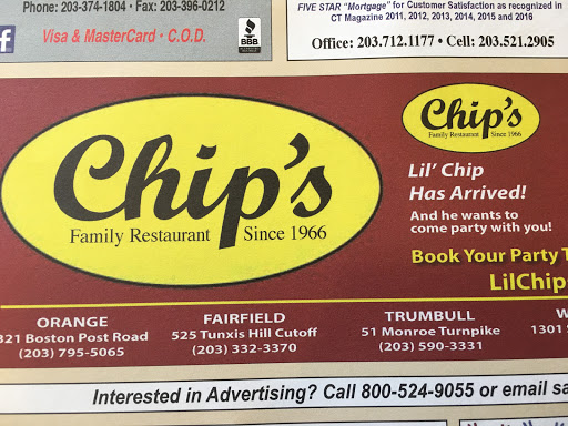 American Restaurant «Chips Family Restaurant», reviews and photos, 57 Monroe Turnpike, Trumbull, CT 06611, USA