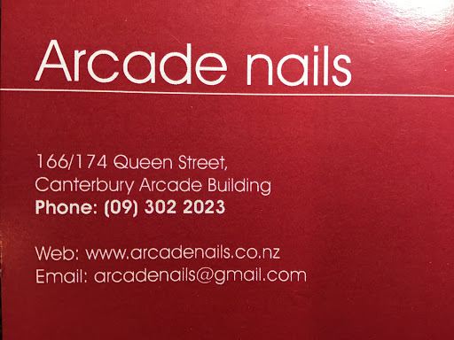 Arcade Nails logo