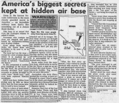 Area 51 Conspiracy Government Secrets What Story Put Area 51 On The Map