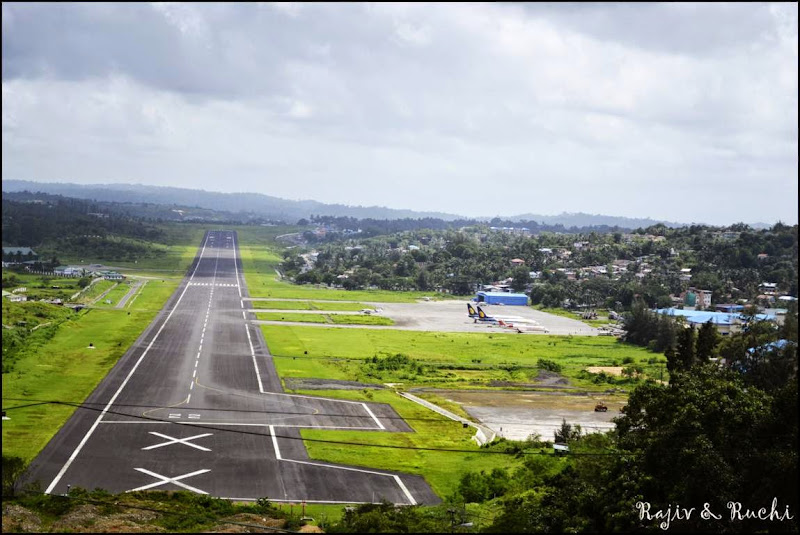 Port-Blair runway as seen from Jogger's Park