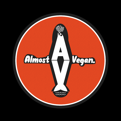 Almost Vegan Pescatarian Cafe logo