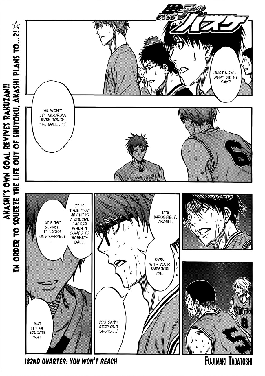Kuroko no Basket Manga Chapter 182 - Image 01
