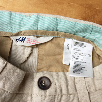 Short đùi bé trai hàng xuất dư hiệu H&M, made in cambodia.