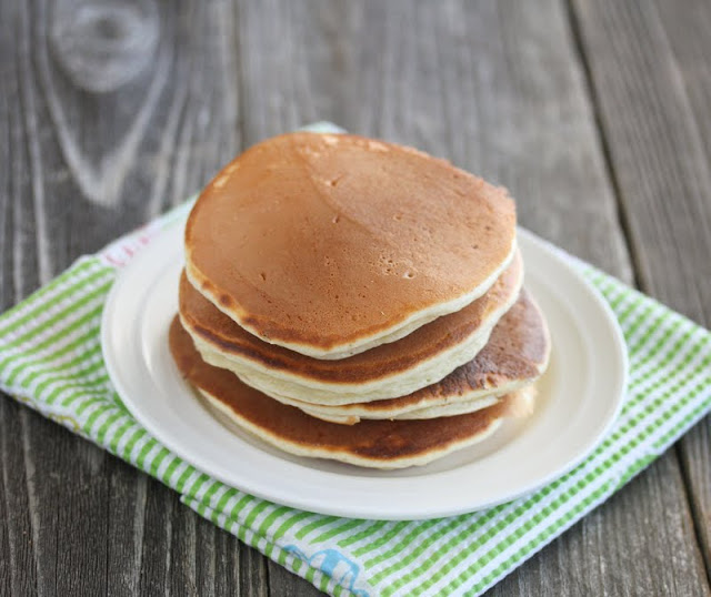 photo of a stack of pancakes