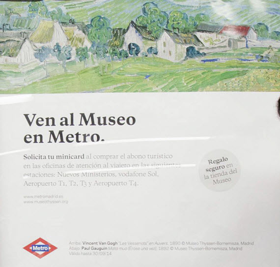 Campaña 'Ven al Museo Thyssen-Bornemisza en Metro'