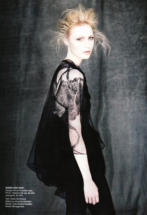 Nicole Bentley captures The Other Side Of Midnight, Vogue Australia, April 2011