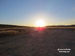 Puesta de sol desde la Laguna artificial de La Guardia (Toledo)