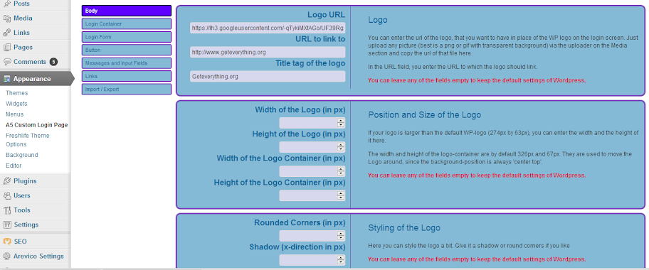 2 How to customize the login screen of wordpress blog?