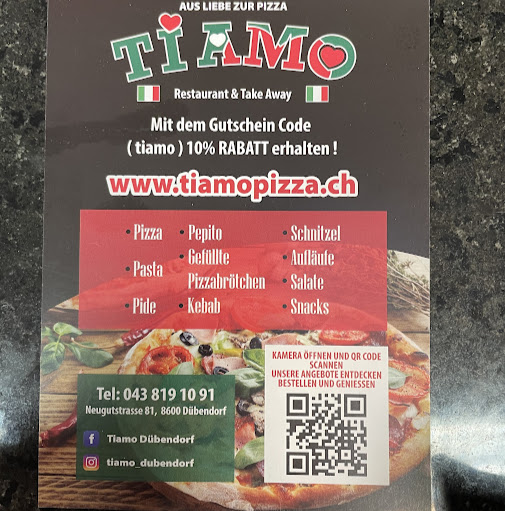 Pizzeria TiAmo (Restaurant and Take Away) logo