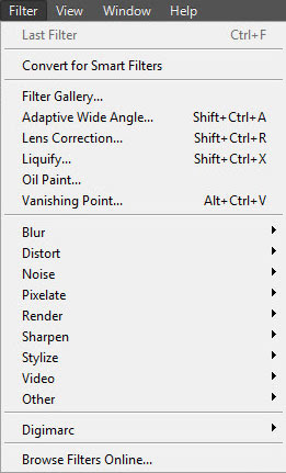 filter yang hilang pada Adobe photoshop CS6