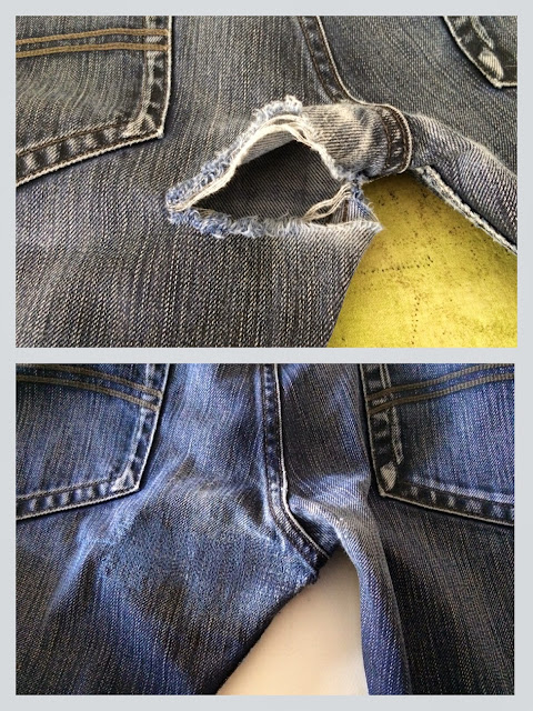 Handmade Mieke: Een jeans herstellen