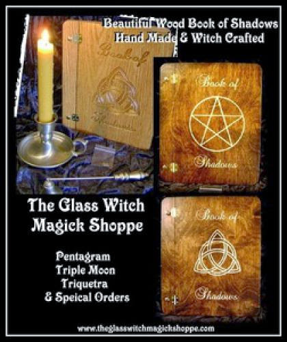 Wood Book Of Shadows Hand Made And Witch Crafted Pentagram Or Triquetra 65 00