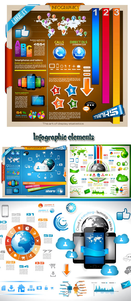Stock: Infographic elements Stock: Infographic elements