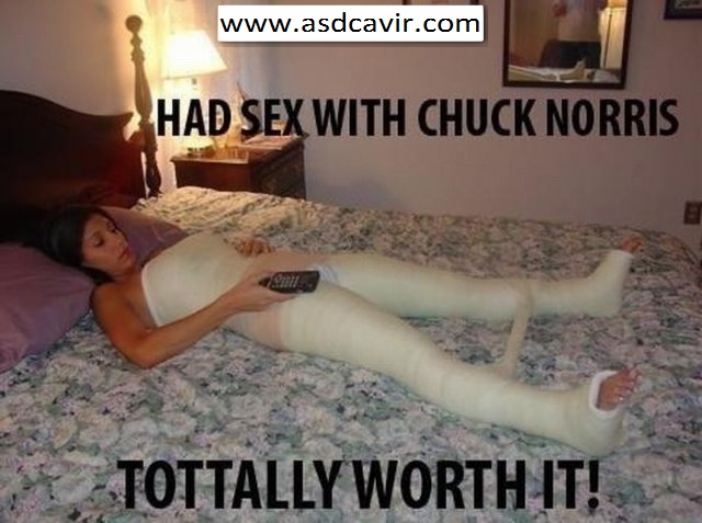 O que acontece quando se faz sexo com o Chuck Norris?