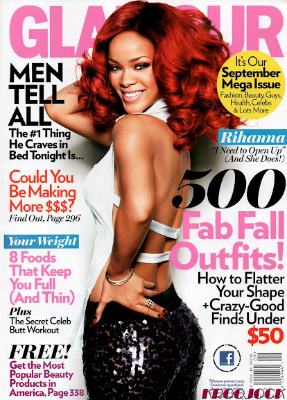 Rihanna para Glamour Magazine, september 2011