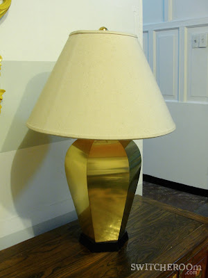 diy lamp, spray painted lamp, turquoise lamp, brass lamp