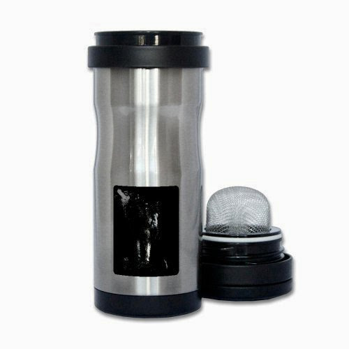  Thermos Tea Tumbler Bottle Wolf Howling at Moon