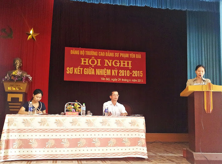 Hội nghị sơ kết giữa nhiệm kỳ 2010 - 2015 của Đảng bộ Trường Cao đẳng Sư phạm Yên Bái