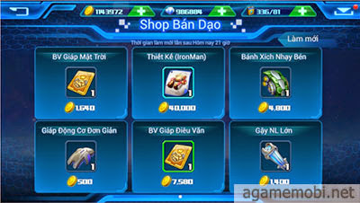 game BangBang Mobile vật phẩm Shop Bán Dạo