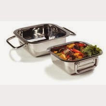  6.3 inch Stainless Steel Square Display Dish -- 12 per case