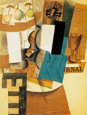 Compotier avec fruits, violon et verre - P. Picasso