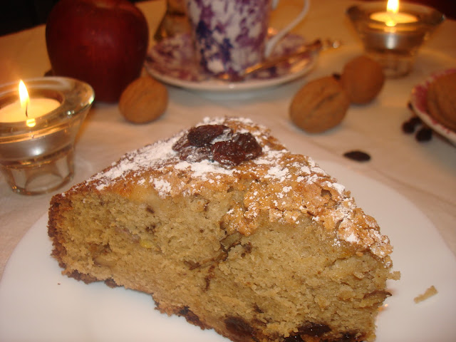 Bizcocho de las monjas traidoras con frutos de otoño (sin lactosa)