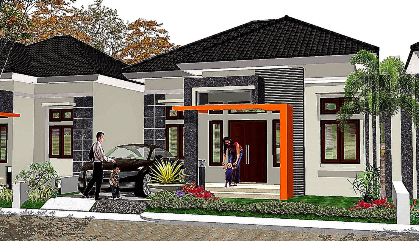 Desain Rumah Tinggal Gallery Taman Minimalis