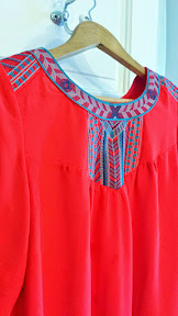 Under Skies Caressa Tribal Embroidered Blouse from a Stitch Fix box