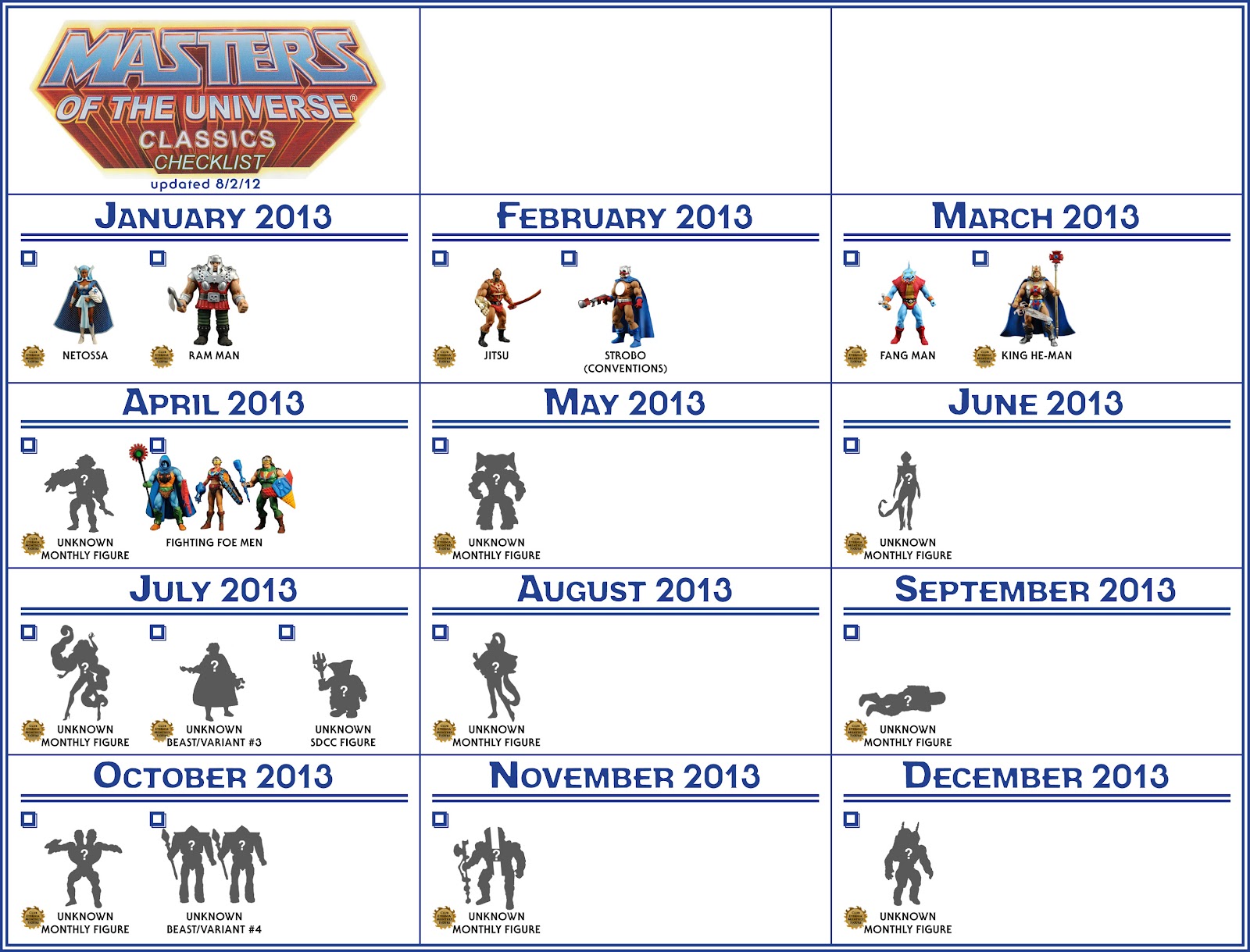 motuc - Calendarios de Figuras MOTUC Motuc_checklist_2013