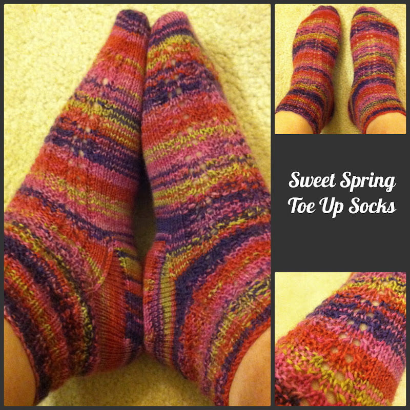 sweet spring toe up socks