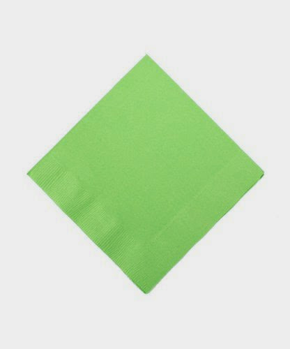  Weddingstar Luncheon Size Napkins, Bright Green, 50-Pack