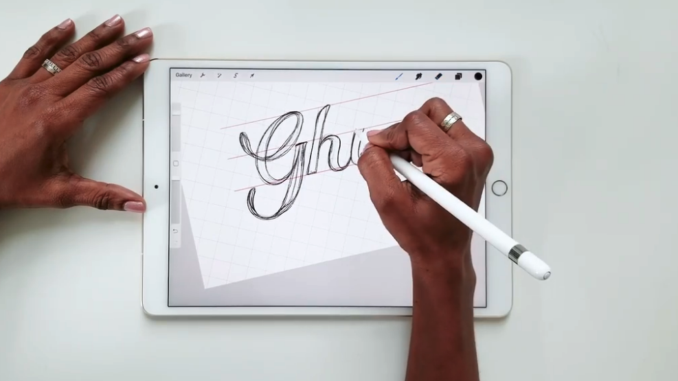 Tutorial Membuat Huruf Kaligrafi di iPad Menggunakan Aplikasi Procreate
