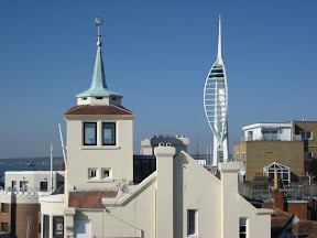 Spinnaker Tower and Old Portsmouth, from the Round Tower