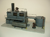 Processing plant with storage tank Industrial Science Fiction war game terrain and scenery - UniversalTerrain.com