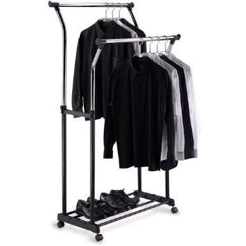 Organize It All Double Adjustable Garment Rack 1719
