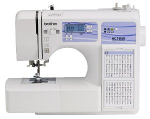  Brother HC1850 Computerized Sewing and Quilting Machine with 130 Built-in Stitches, 9 Presser Feet